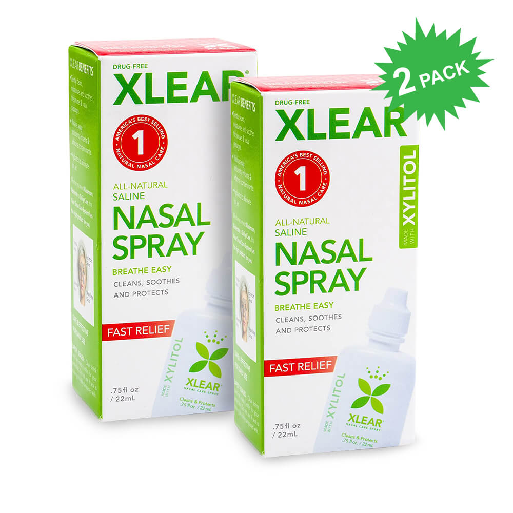 Xlear Natural Saline Nasal Spray with Xylitol 0.75 oz